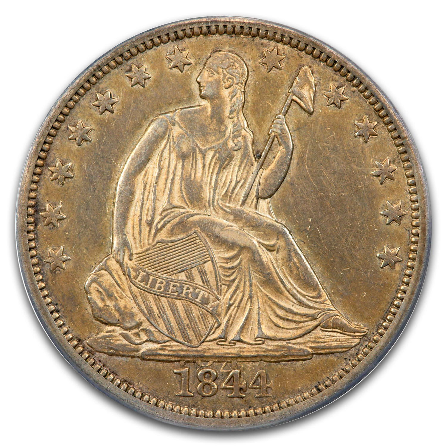 1844 O Seated Liberty Half Dollar Doubled Date Value - APMEX