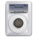 1844-O Liberty Seated Quarter XF-45 PCGS