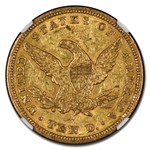 1845 $10 Liberty Gold Eagle AU-55 NGC