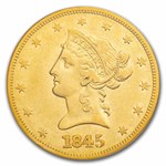 1845 $10 Liberty Gold Eagle XF-40 NGC
