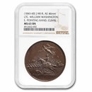 (1845-1860) William Washington Medal J-MI-8 MS-63 NGC (Brown) (1845-1860) William Washington Medal J-MI-8 MS-63 NGC (Brown)