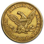 1845 $5 Liberty Gold Half Eagle XF