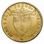 1845 Colombia Gold 16 Peso XF-Details