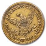1845-D $5 Liberty Gold Half Eagle AU Details PCGS (Tooled)
