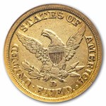 1845-D $5 Liberty Gold Half Eagle XF-40 NGC