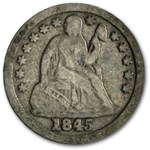 1845 Liberty Seated Dime Fine