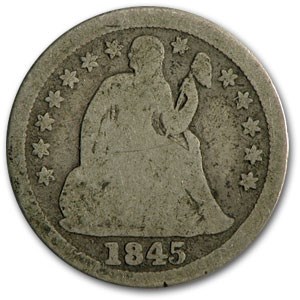 1845 Liberty Seated Dime Good