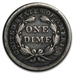 1845 Liberty Seated Dime XF