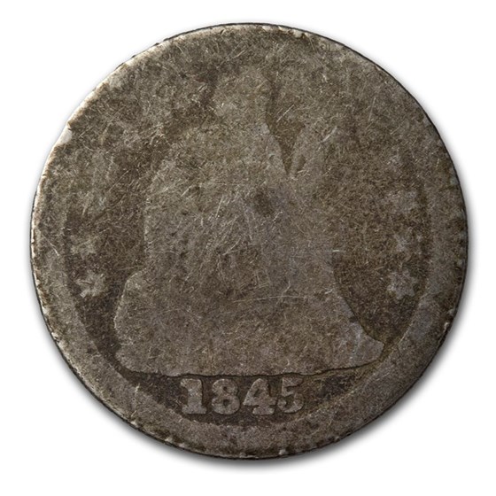1845-O Liberty Seated Dime AG