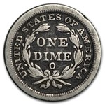 1845-O Liberty Seated Dime Fine