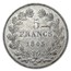 1845-W France Silver 5 Francs Louis Philippe I AU