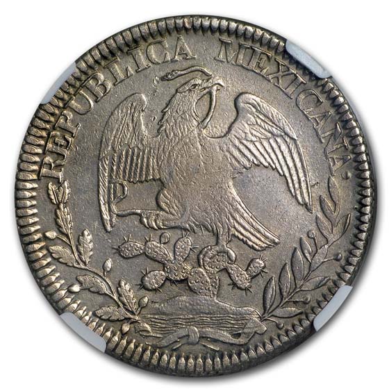 Buy 1845-Zs OM Mexico 8 Reales AU Details NGC (Cleaned) | APMEX