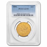 1846 $10 Liberty Gold Eagle AU-53 PCGS