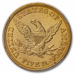 1846 $5 Liberty Gold Half Eagle AU-58 PCGS (Large Date)