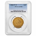 1846/5-O $10 Liberty Gold Eagle XF-40 PCGS