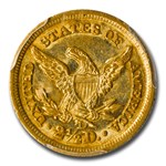 1846-D $2.50 Liberty Gold Quarter Eagle MS-61 PCGS
