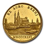 1846 Germany Gold Ducat Ludwig I MS-61 NGC (PL, Bavaria)