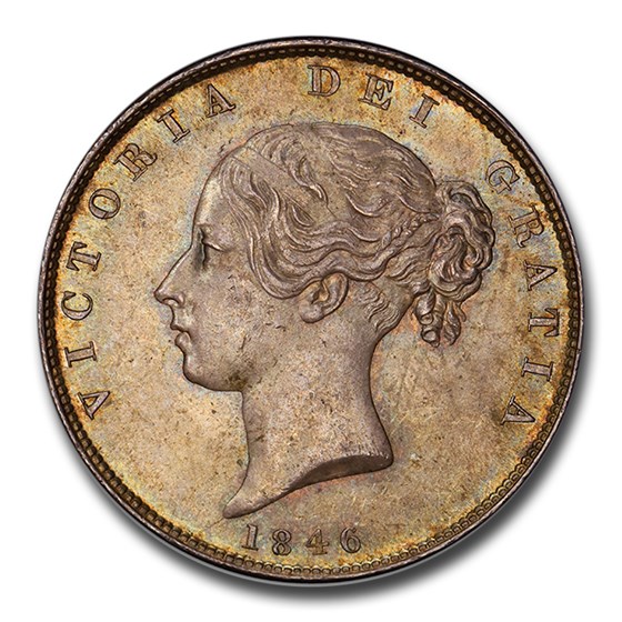 1846 Great Britain Silver Half Crown Victoria MS-64 PCGS 1846 Great Britain Silver Half Crown Victoria MS-64 PCGS