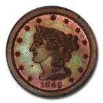 1846 Half Cent PR-65 PCGS CAC (Brown, Restrike)