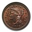 1846 Large Cent MS-63 NGC (Red/Brown, Small Date N-8)