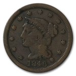 1846 Large Cent Sm Date VF