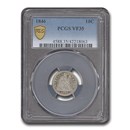 1846 Liberty Seated Dime VF-35 PCGS