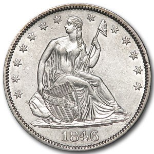 1846 Liberty Seated Half Dollar MS-60 Details (Cleaned) 1846 Liberty Seated Half Dollar MS-60 Details (Cleaned)