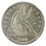 1846 Liberty Seated Half Dollar MS-61 NGC (Horizontal 6 Med Date)