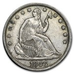 1846 Liberty Seated Half Dollar XF (Tall Date)