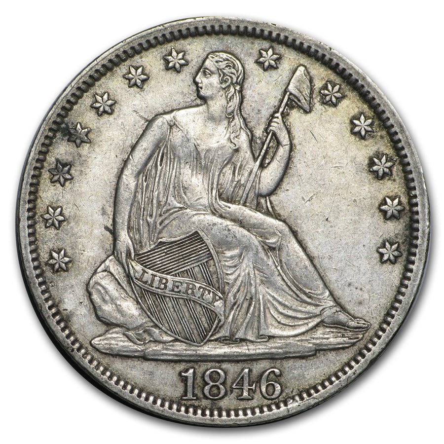 1846 Liberty Seated Half Dollar XF (Tall Date)