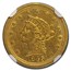 1846-O $2.50 Liberty Gold Quarter Eagle AU-58 NGC