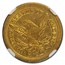 1846-O $2.50 Liberty Gold Quarter Eagle AU-58 NGC