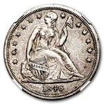 1846-O Liberty Seated Dollar AU-58 NGC