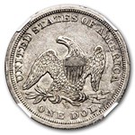 1846-O Liberty Seated Dollar AU-58 NGC
