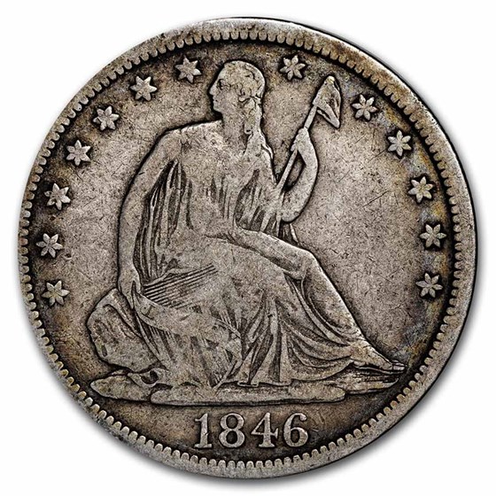 1846-O Liberty Seated Half Dollar Tall Date Fine 1846-O Liberty Seated Half Dollar Tall Date Fine