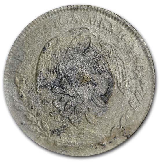 Buy 1846-ZS OM Mexico Silver 8 Reales (SS New York) Shipwreck