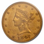 1847 $10 Liberty Gold Eagle XF-45 PCGS