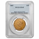1847 $10 Liberty Gold Eagle XF-45 PCGS