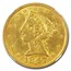 1847 $5 Liberty Gold Half Eagle MS-61 NGC