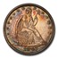 1847/6 Liberty Seated Half Dollar AU-58+ PCGS