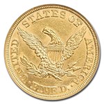 1847/7 $5 Liberty Gold Half Eagle MS-62 NGC