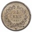 1847-A Kingdom of France AR 25 Centimes Louis-Philippe MS-62 PCGS