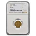 1847-C $2.50 Liberty Gold Quarter Eagle AU-53 NGC