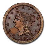 1847 Half Cent PR-65 CACG (Brown, Restrike)