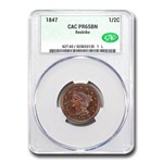 1847 Half Cent PR-65 CACG (Brown, Restrike)