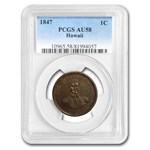 1847 Hawaii Cent AU-58 PCGS