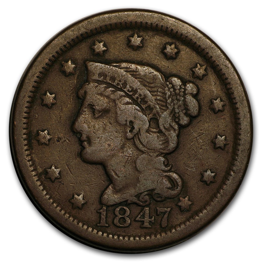 1847 Large Cent Fine
