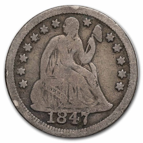 1847 Liberty Seated Dime Fine 1847 Liberty Seated Dime Fine