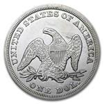 1847 Liberty Seated Dollar AU