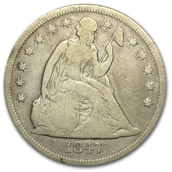 1847 Liberty Seated Dollar Fine 1847 Liberty Seated Dollar Fine